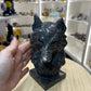 Huge Yooperlite Wolf Head (UV Reactive)