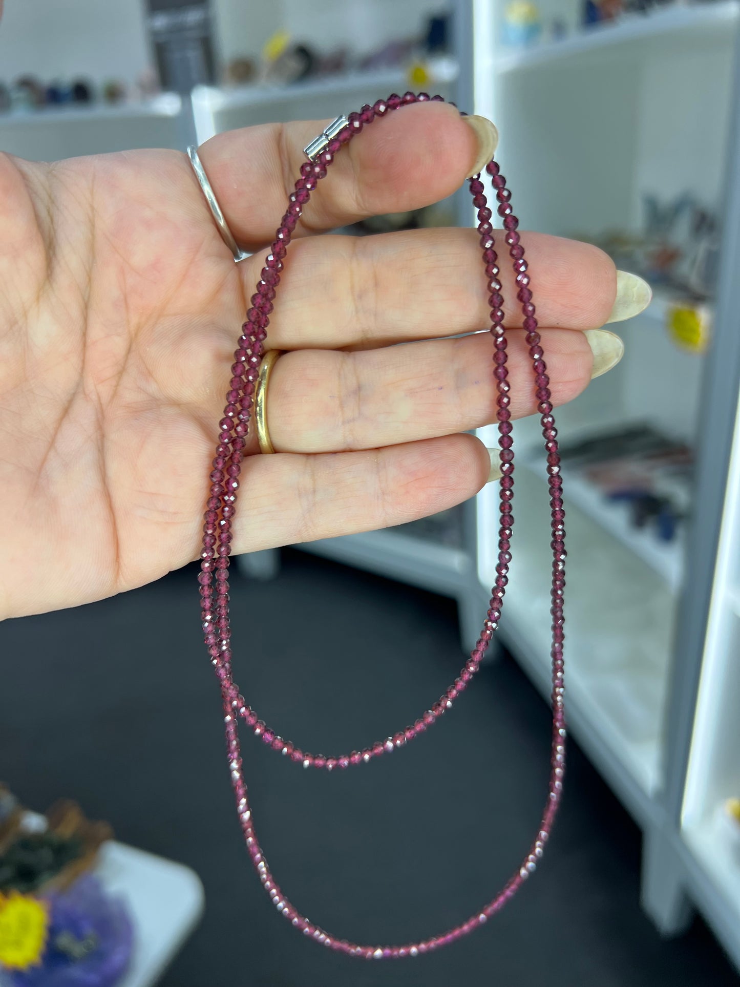 Garnet Faceted Necklace / Bracelet