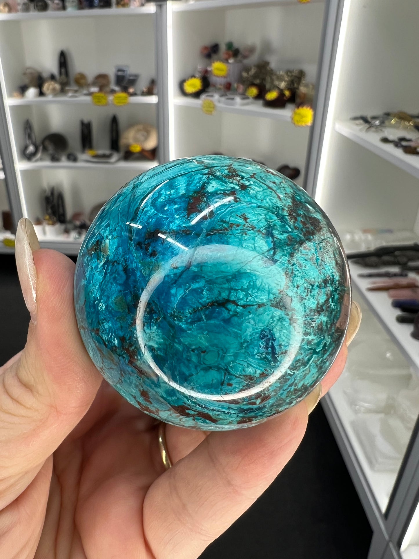 Phoenix Turquoise Sphere on Stand