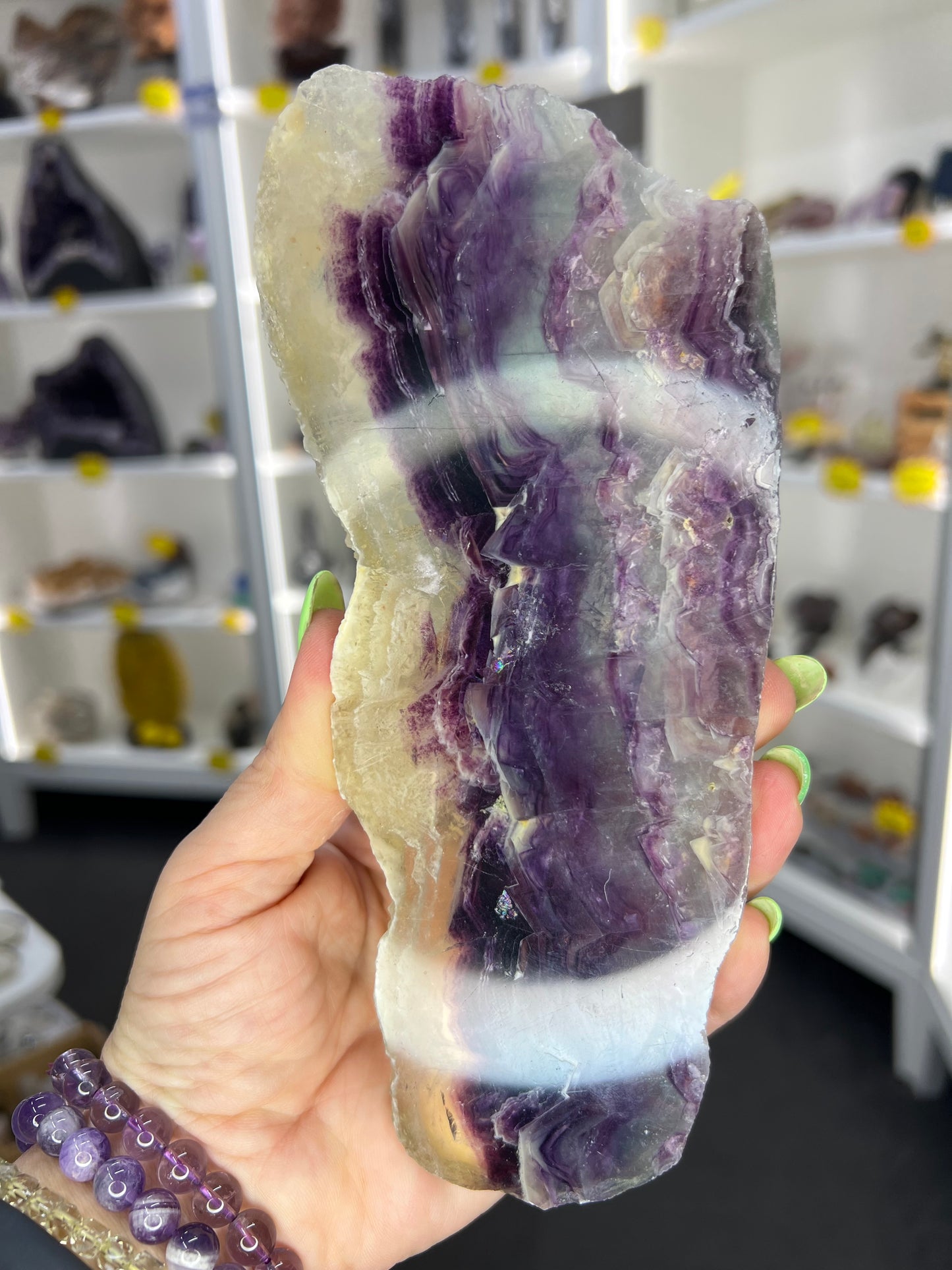 Fluorite Slab on Stand