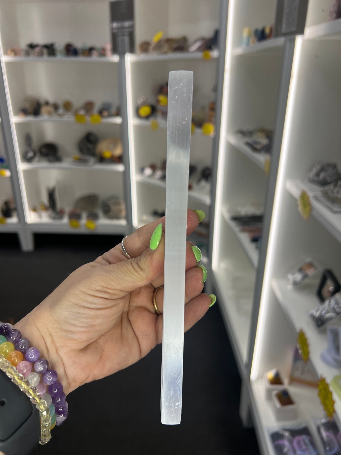Selenite Moon Phase Charging Ruler