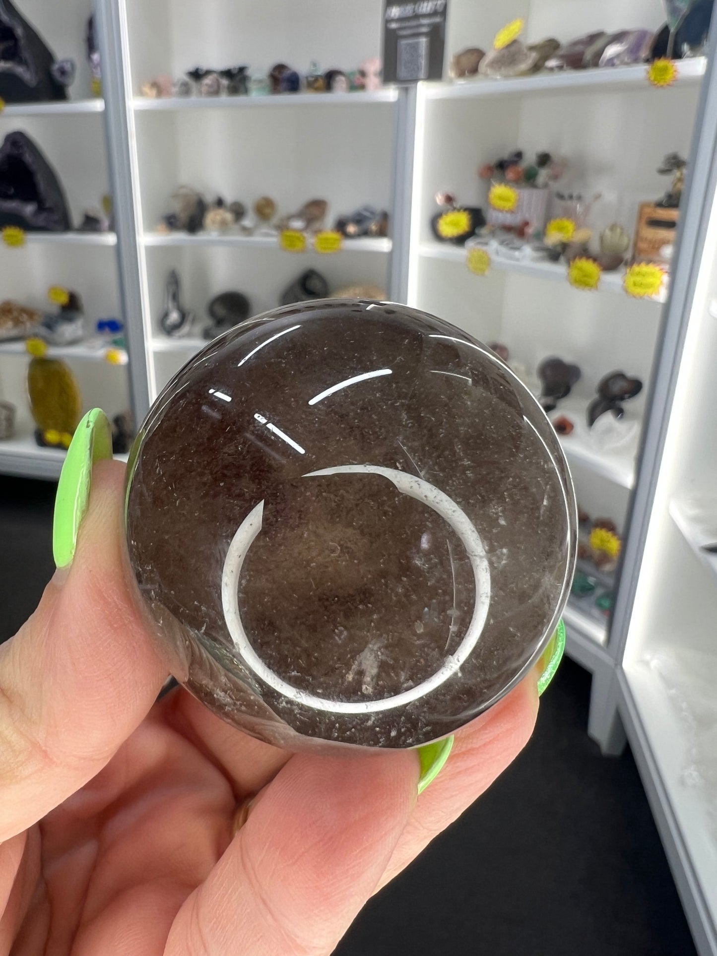 Smoky Quartz Sphere on Stand