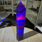 Black Fluorite Tower (UV Reactive)