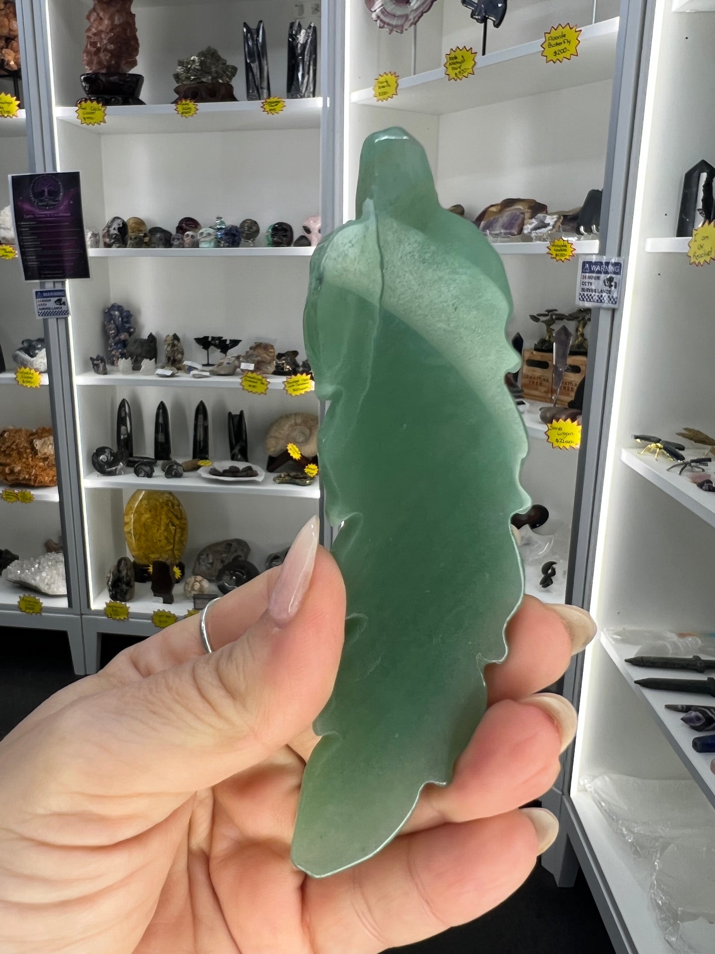 Green Aventurine Feather