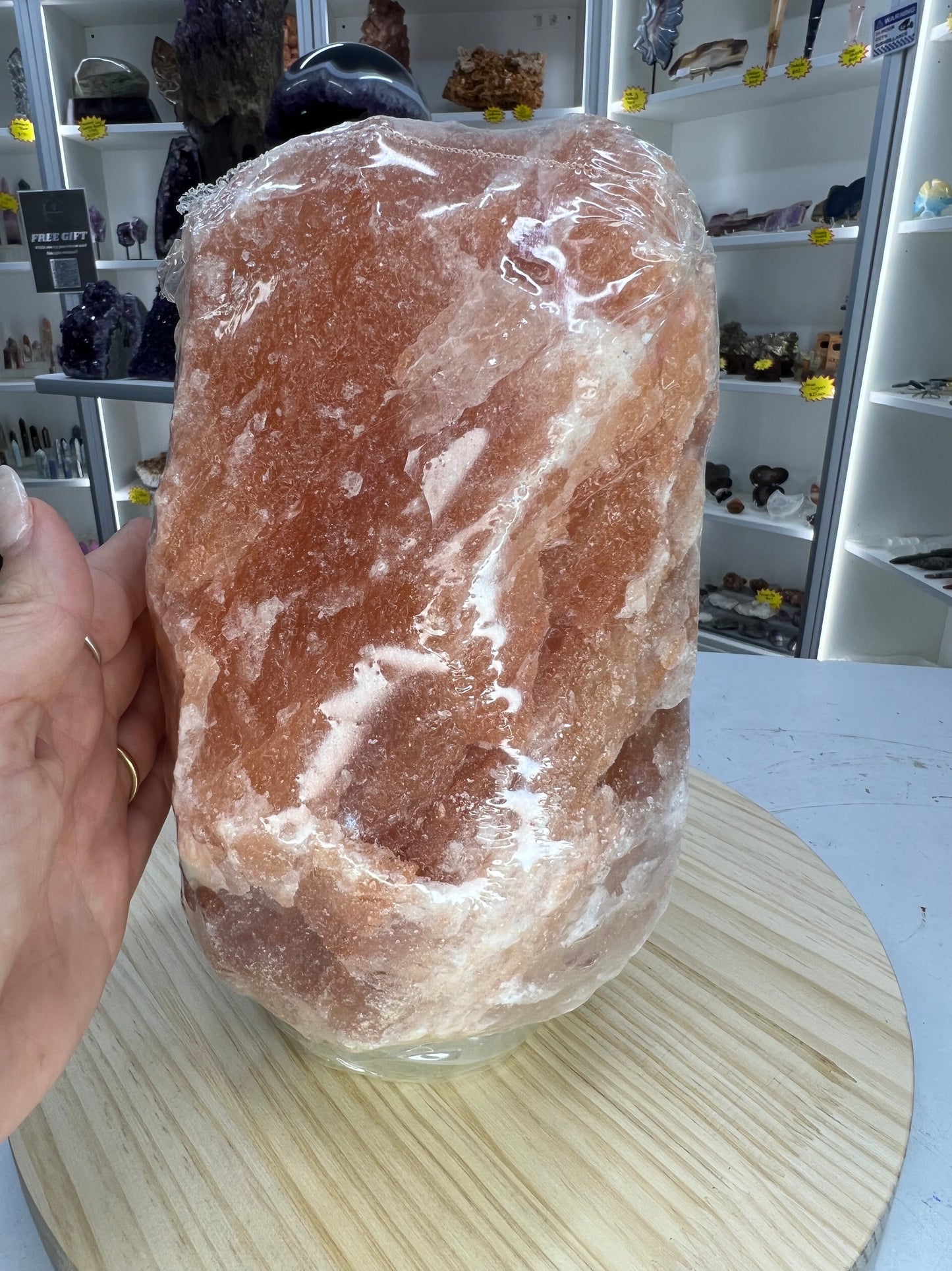 Salt Lamp with Markble Base