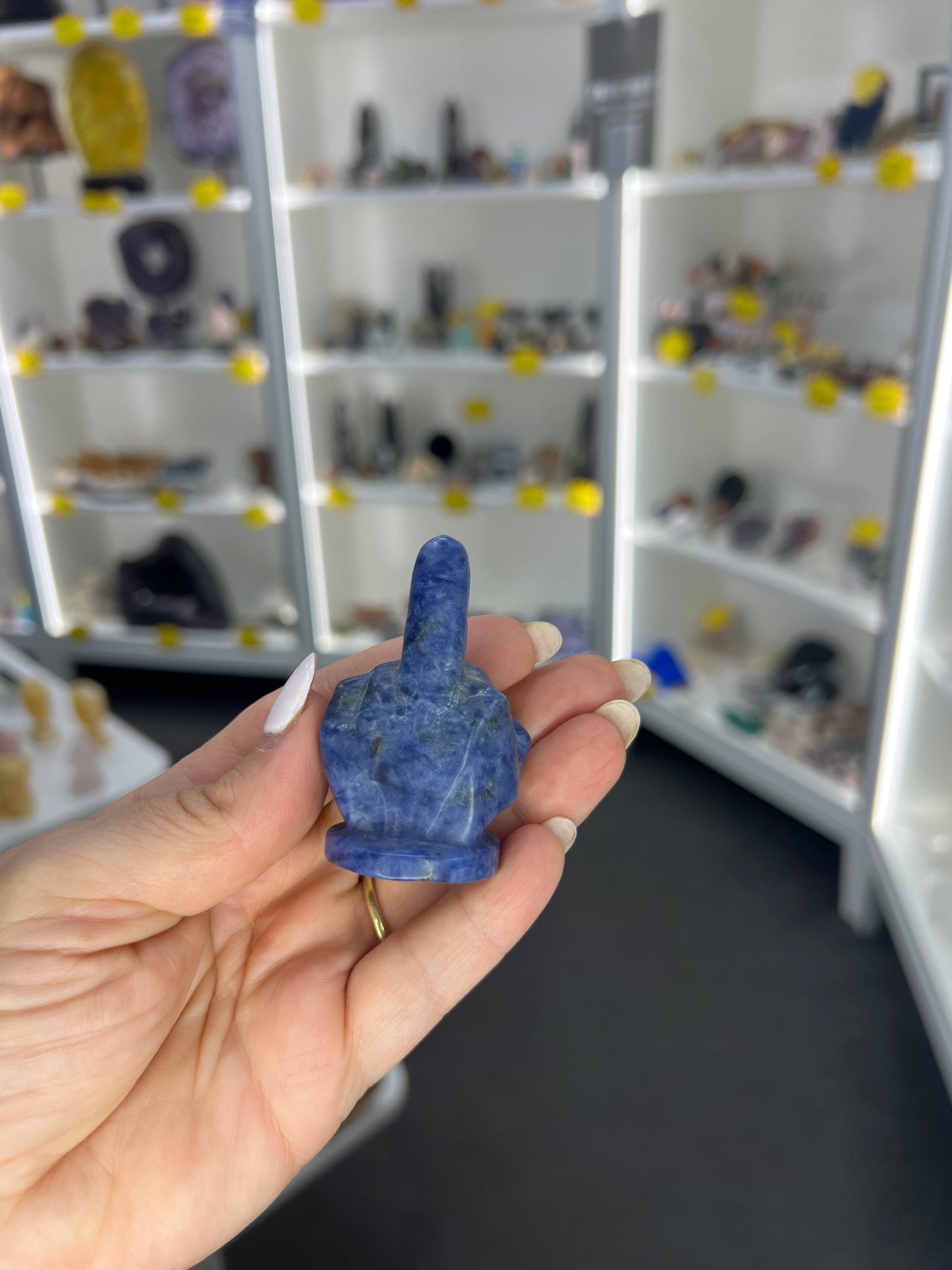 Sodalite Middle Finger