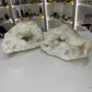 Quartz Geode Pair