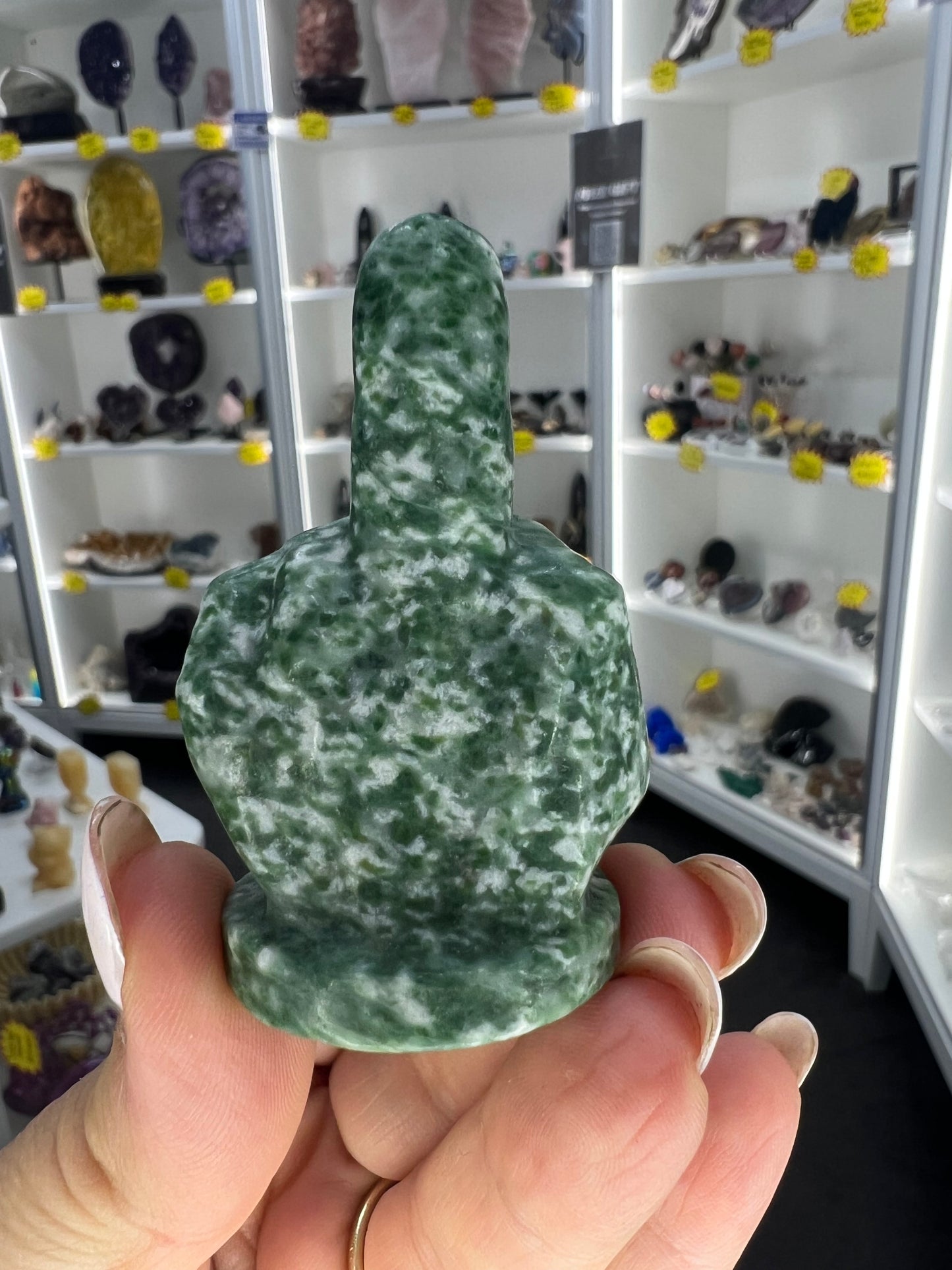 Tree Agate Middle Finger