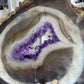 Amethyst / Agate Slab on Stand