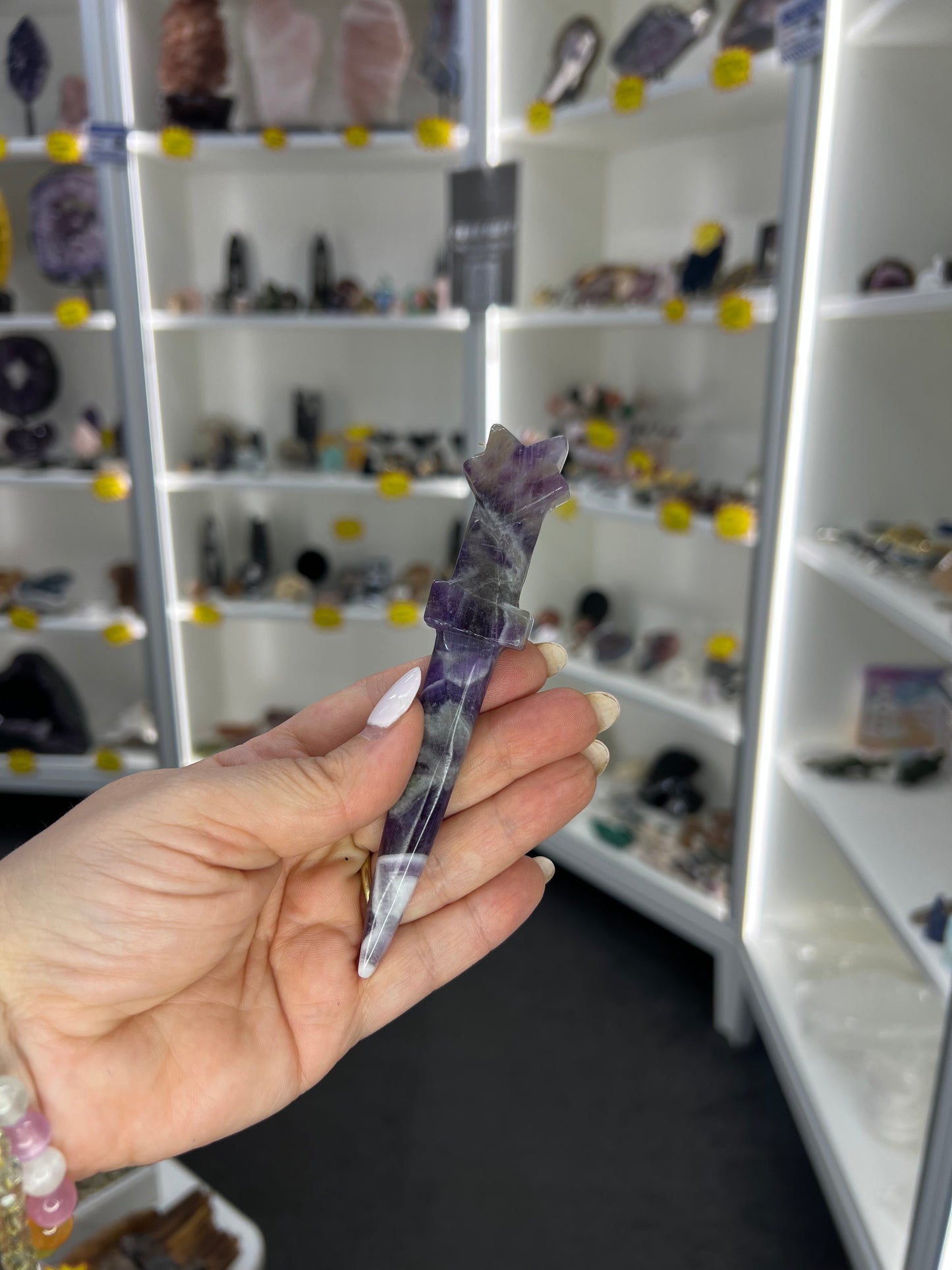 Chevron /Dream Amethyst Dagger