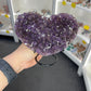 Amethyst Cluster Heart on Stand