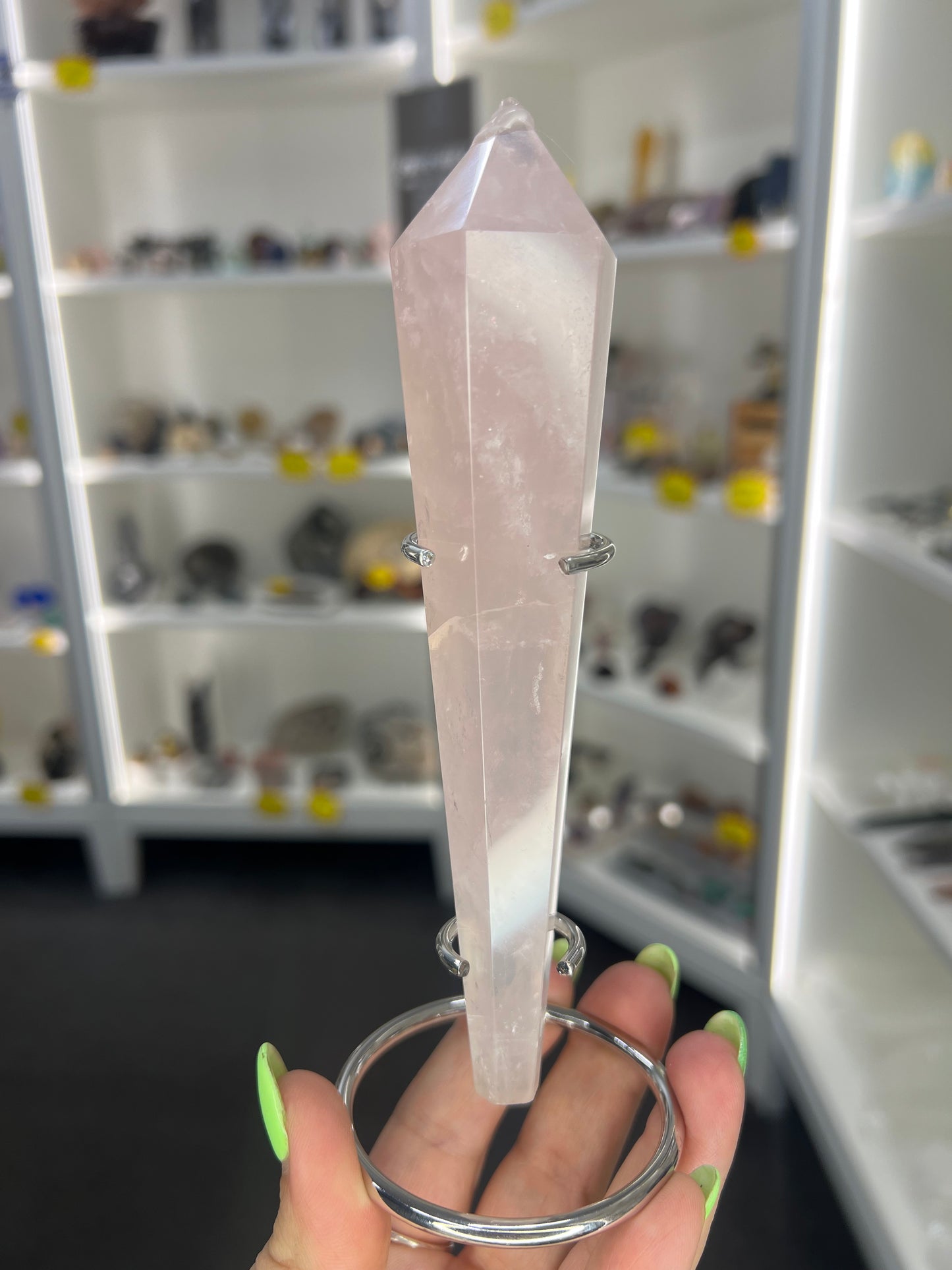Rose Quartz Wand with Stand