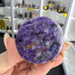 Charoite Disk on Stand