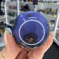 Blue Flower Agate Sphere on Stand