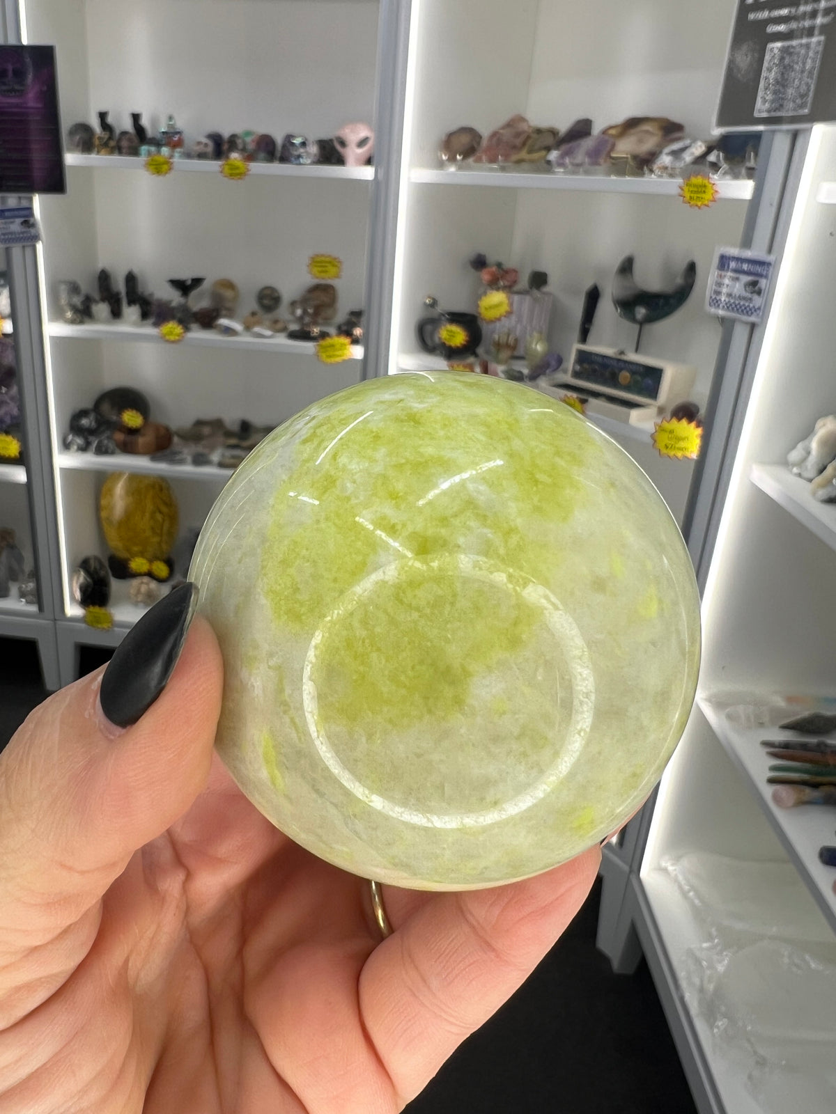 Xiu Jade Sphere on Stand