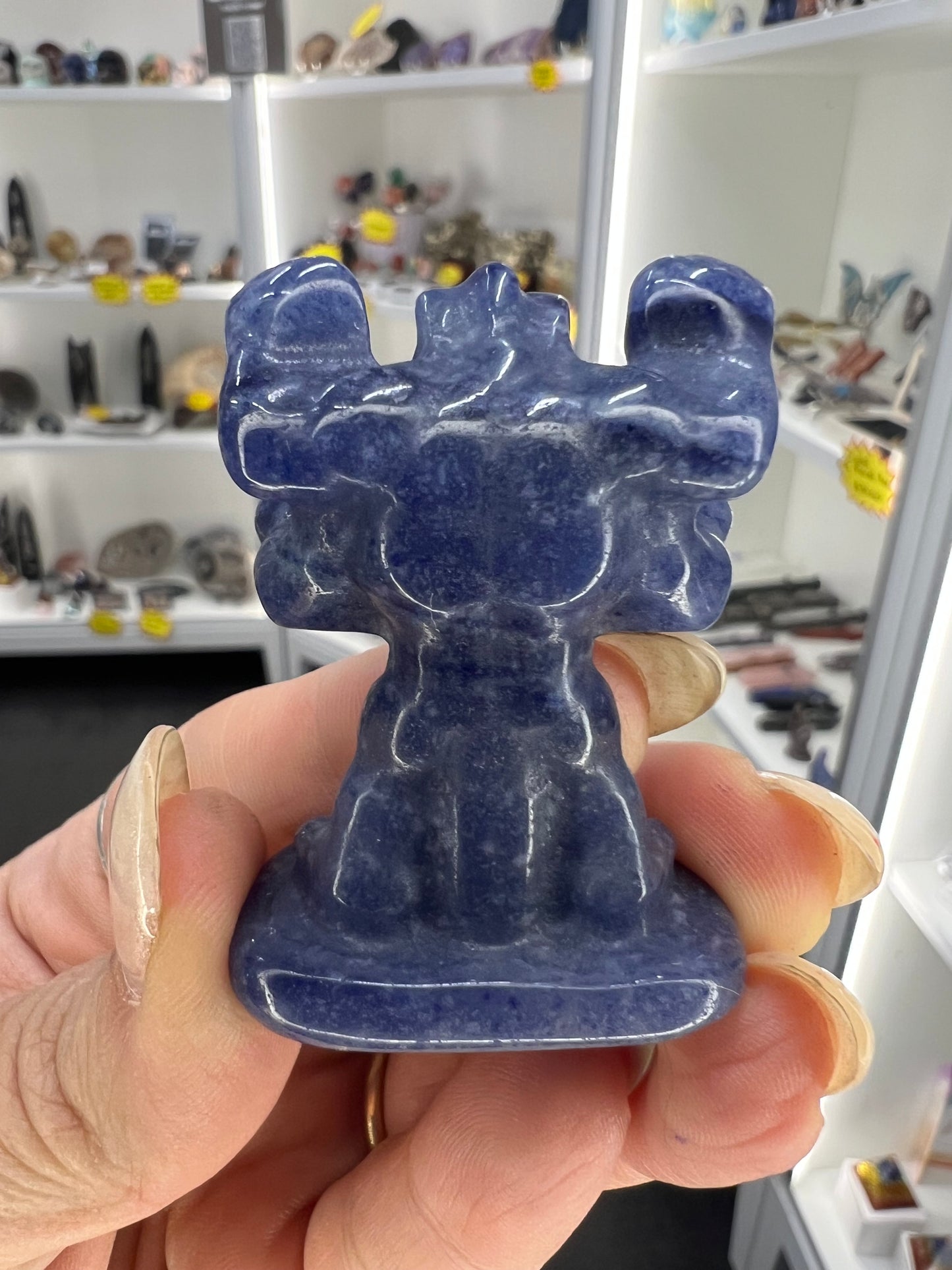 Blue Aventurine Character Carving