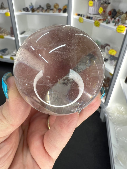 Clear Quartz Sphere with Stand