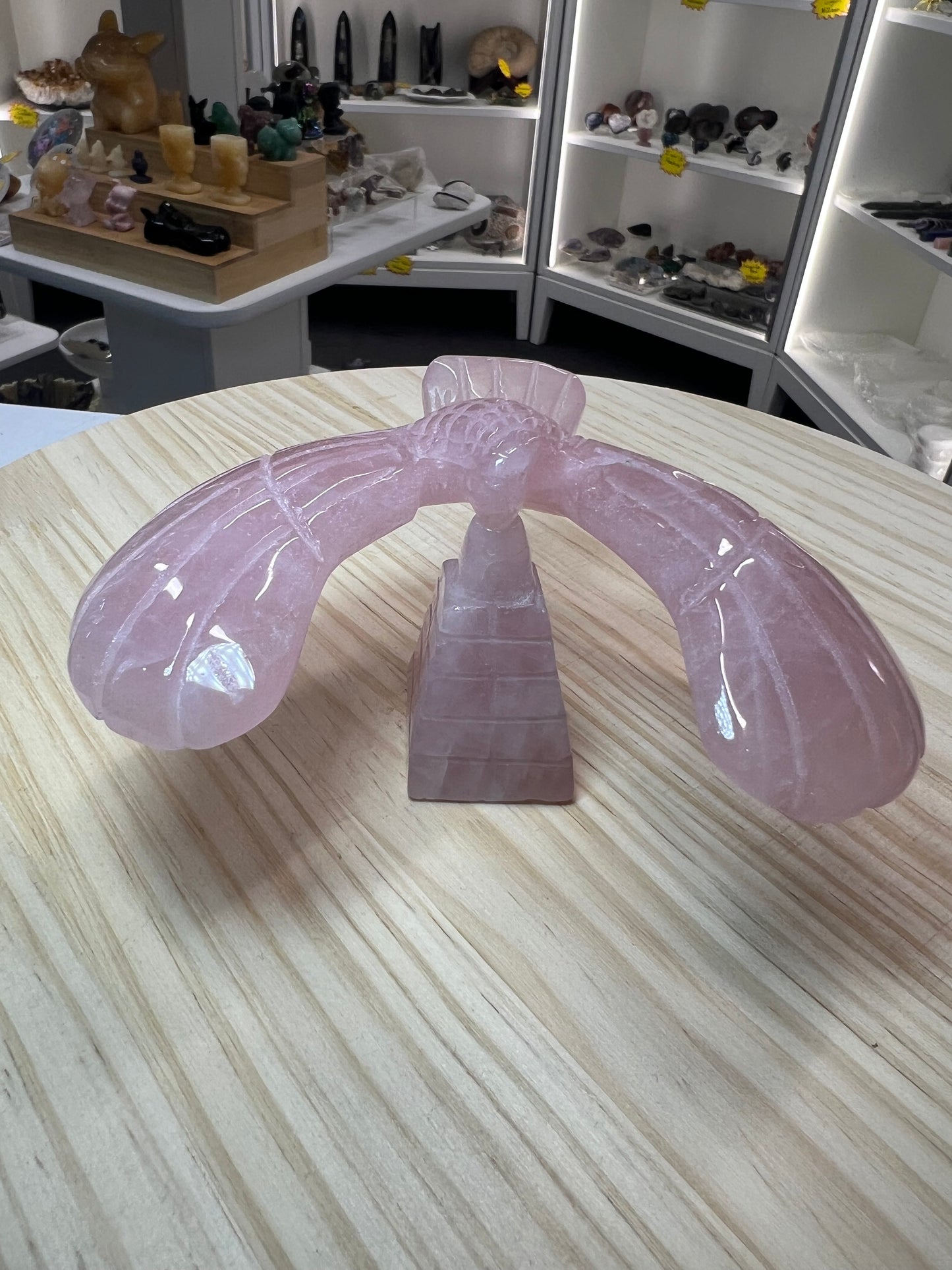 Rose Quartz Eagle