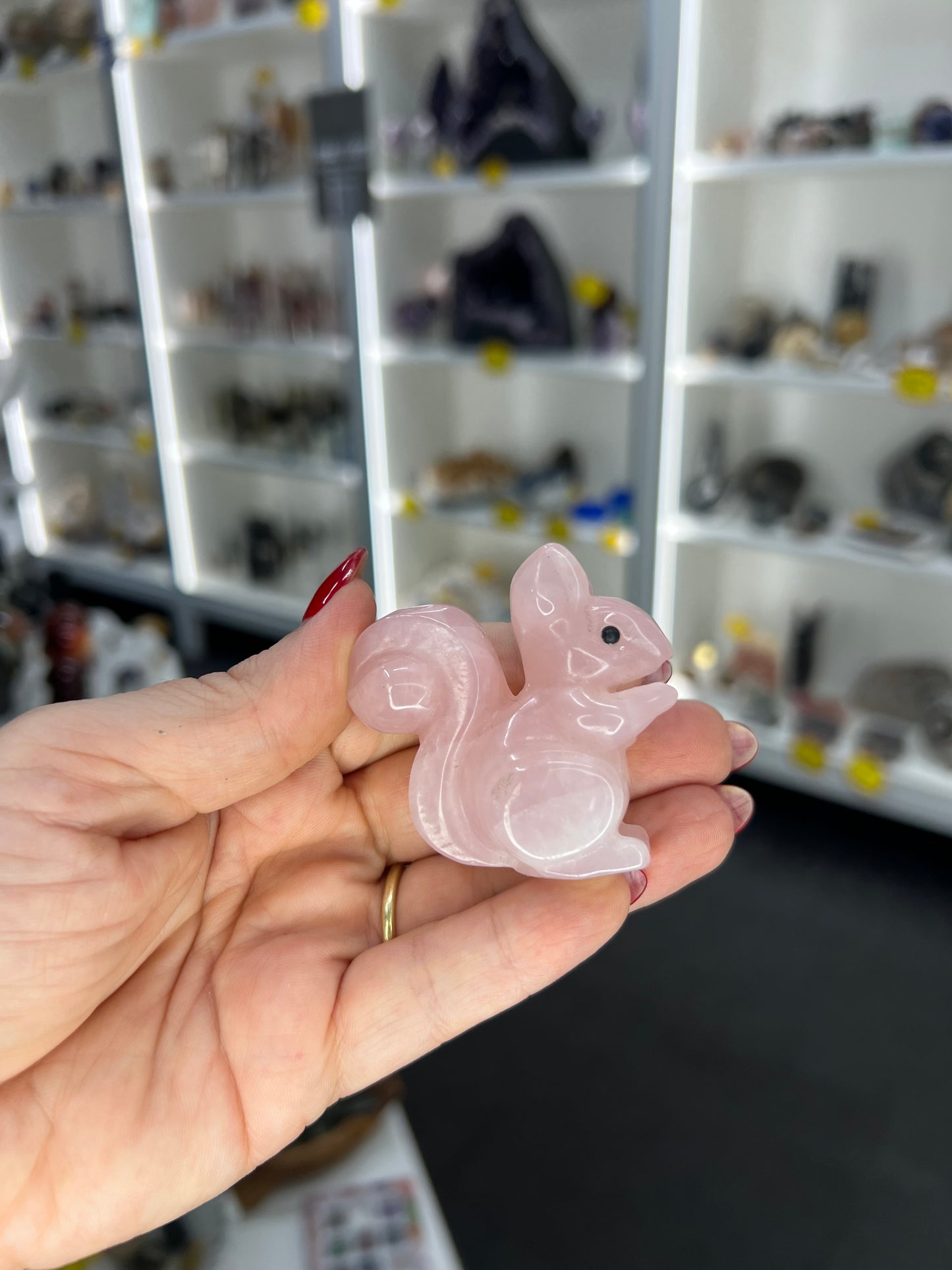 Rose Quartz Squirrel