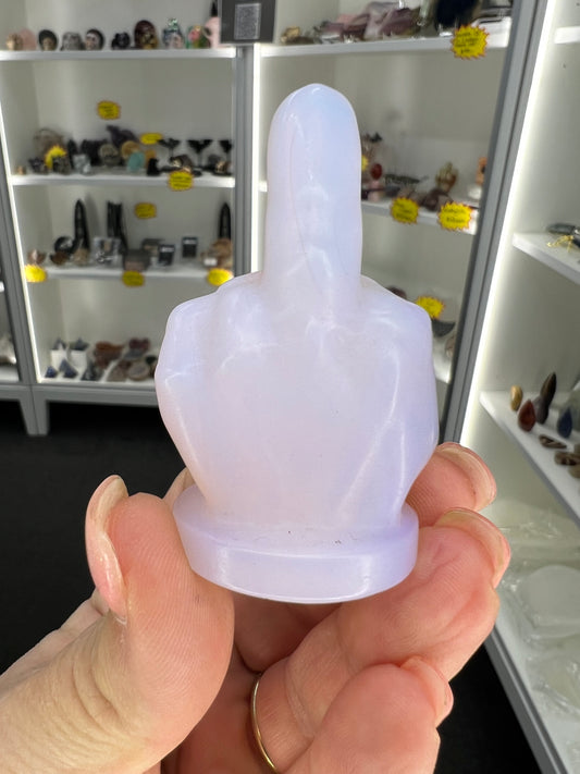 Pink Opalite Middle Finger
