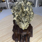 Pyrite Specimen on Custom Stand