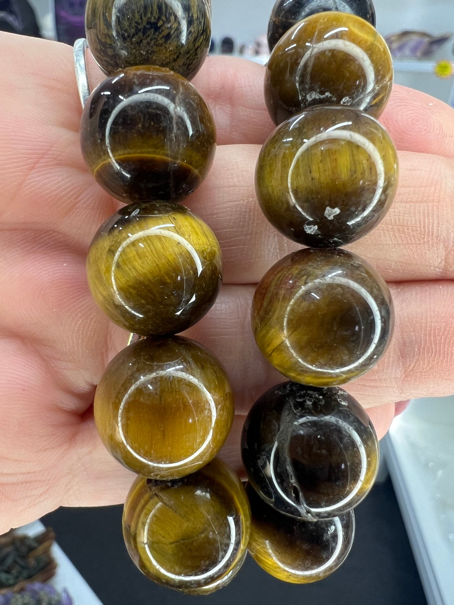 Tigers Eye 15mm Bracelet