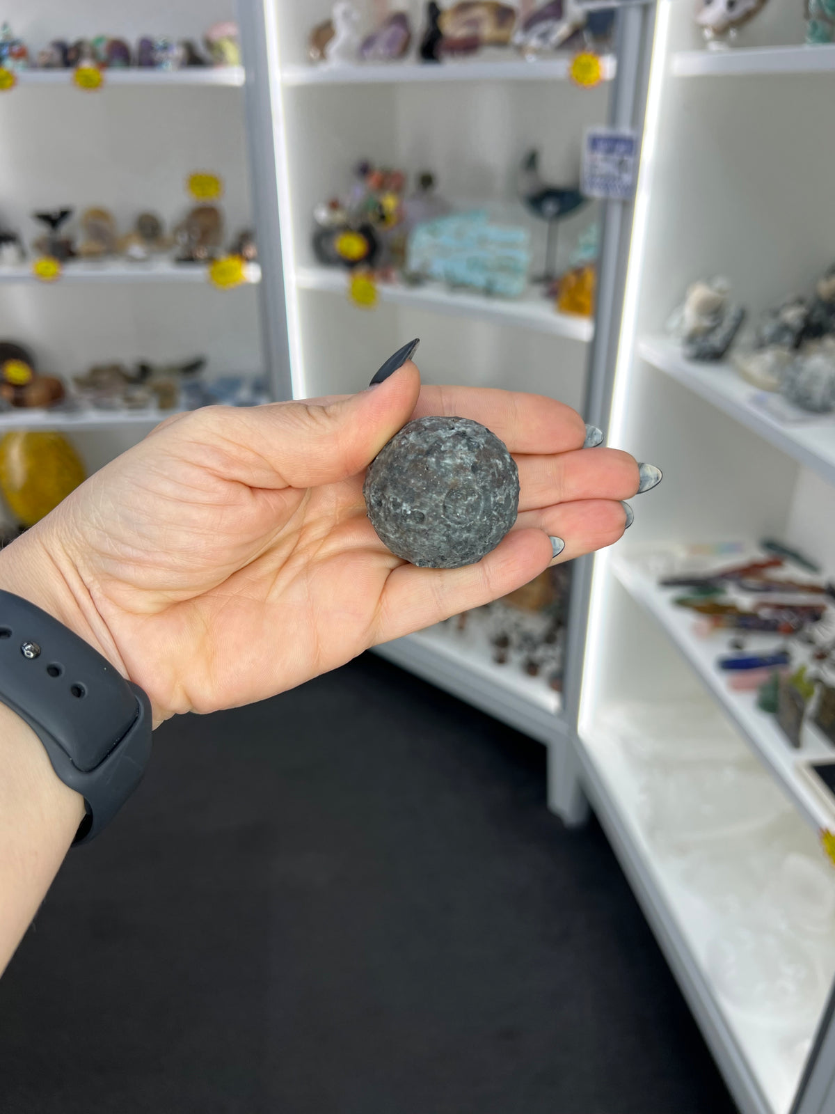 Yooperlite Moon Sphere (UV Reactive)