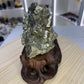 Pyrite Specimen on Custom Stand
