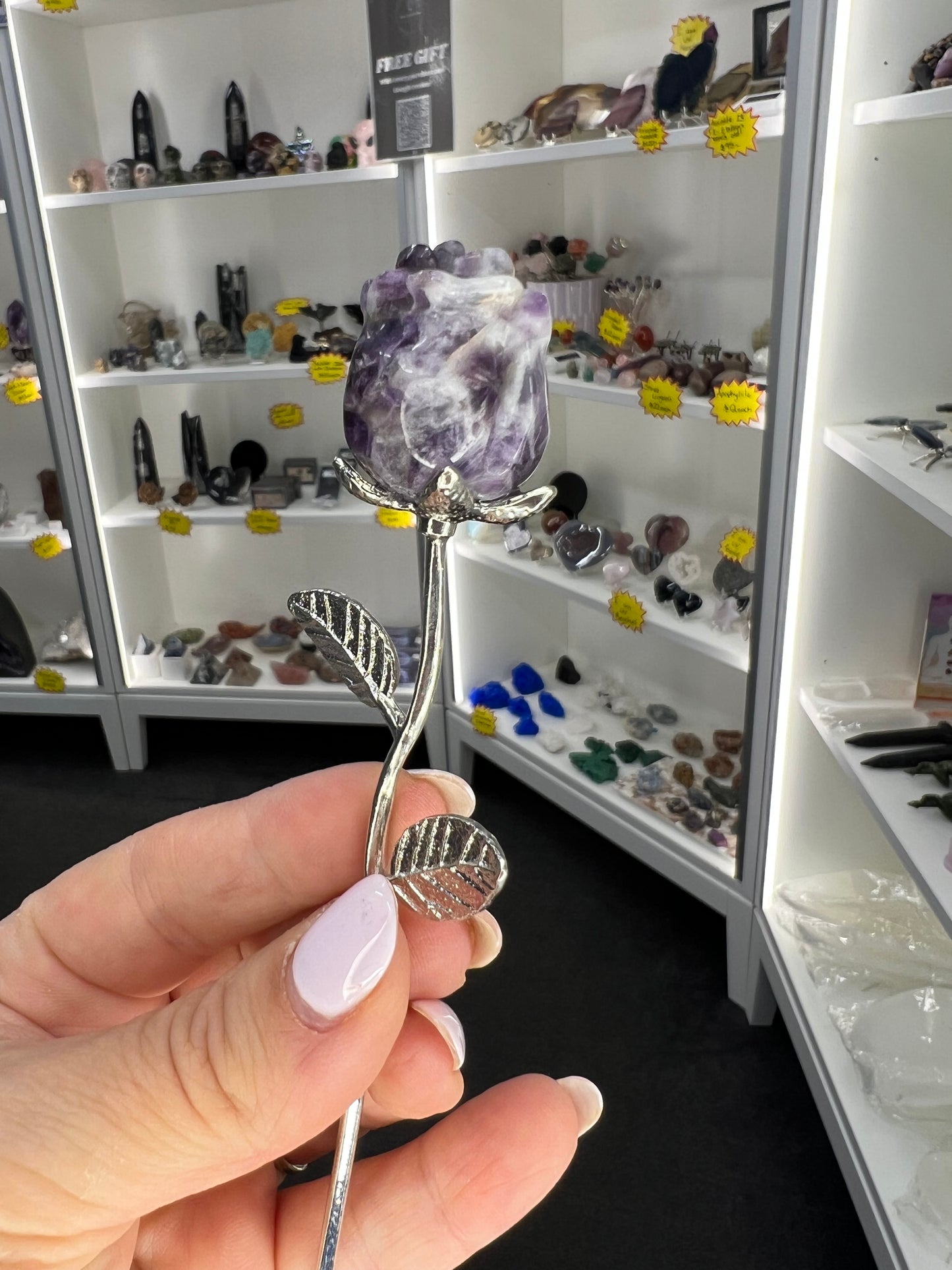 Chevron / Dream Amethyst Forever Rose