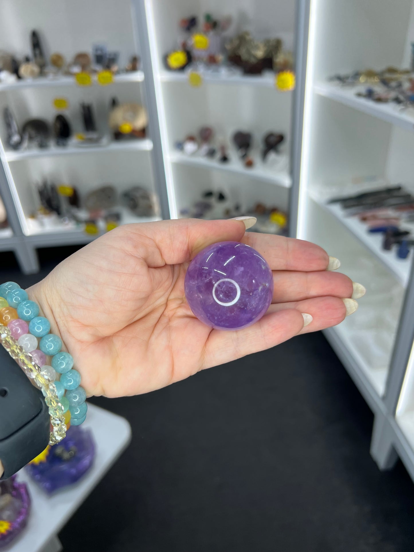Amethyst Sphere on Stand