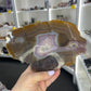 Amethyst / Agate Slab on Stand