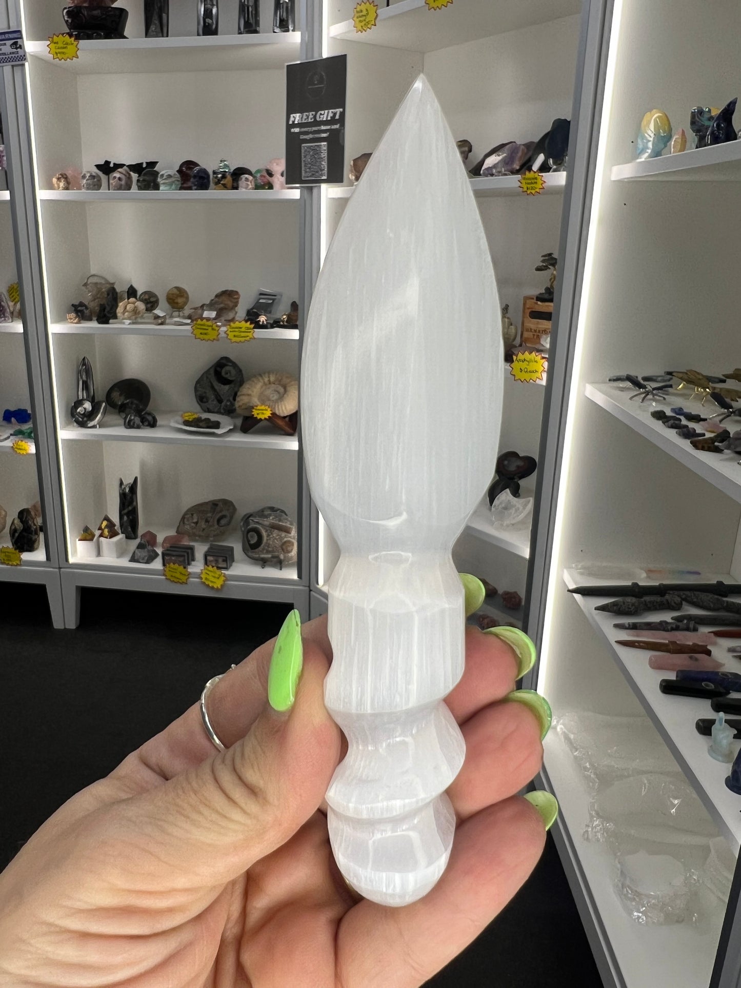 Selenite Athame