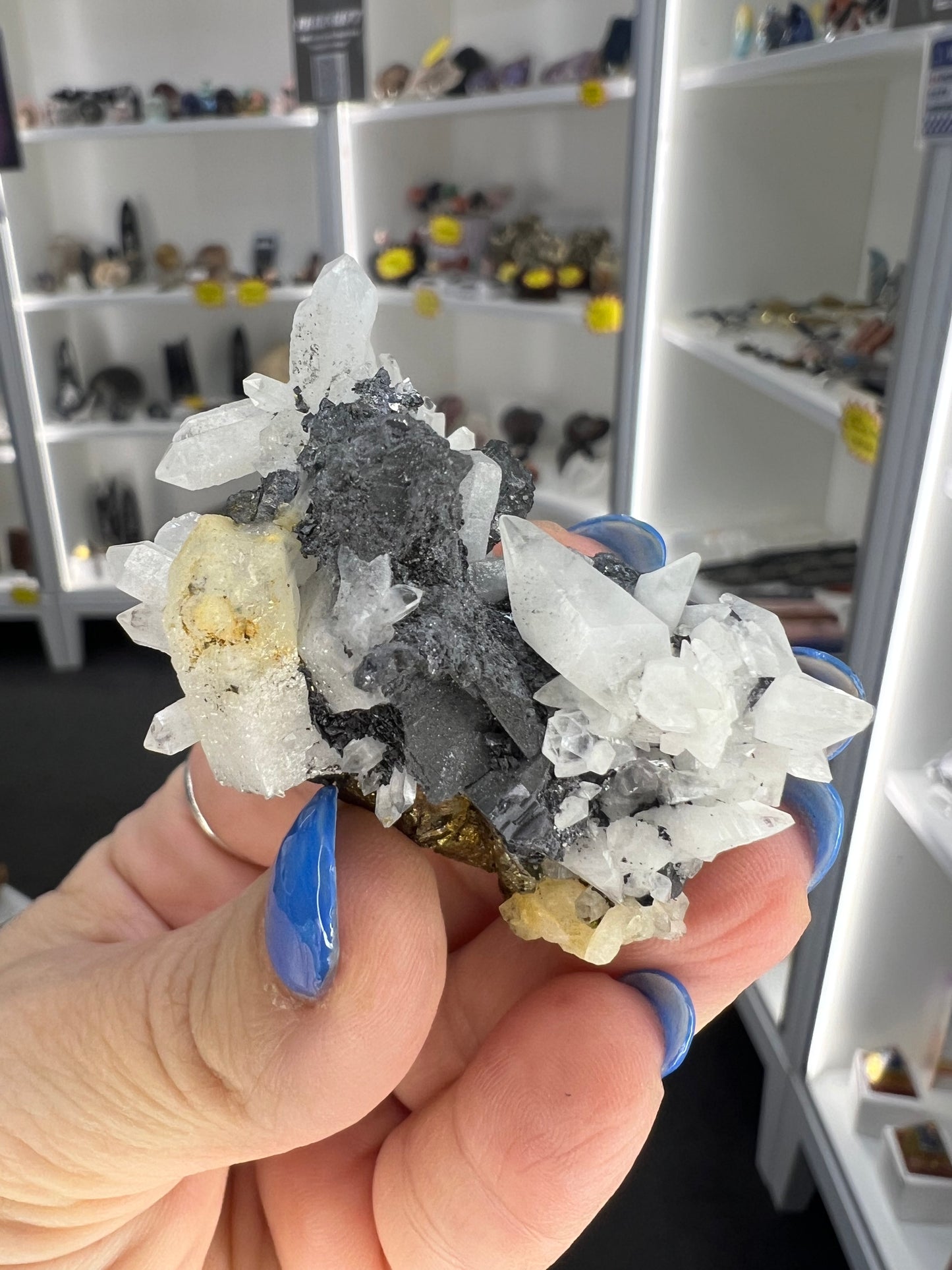 Clear Quartz / Pyrite Raw Specimen