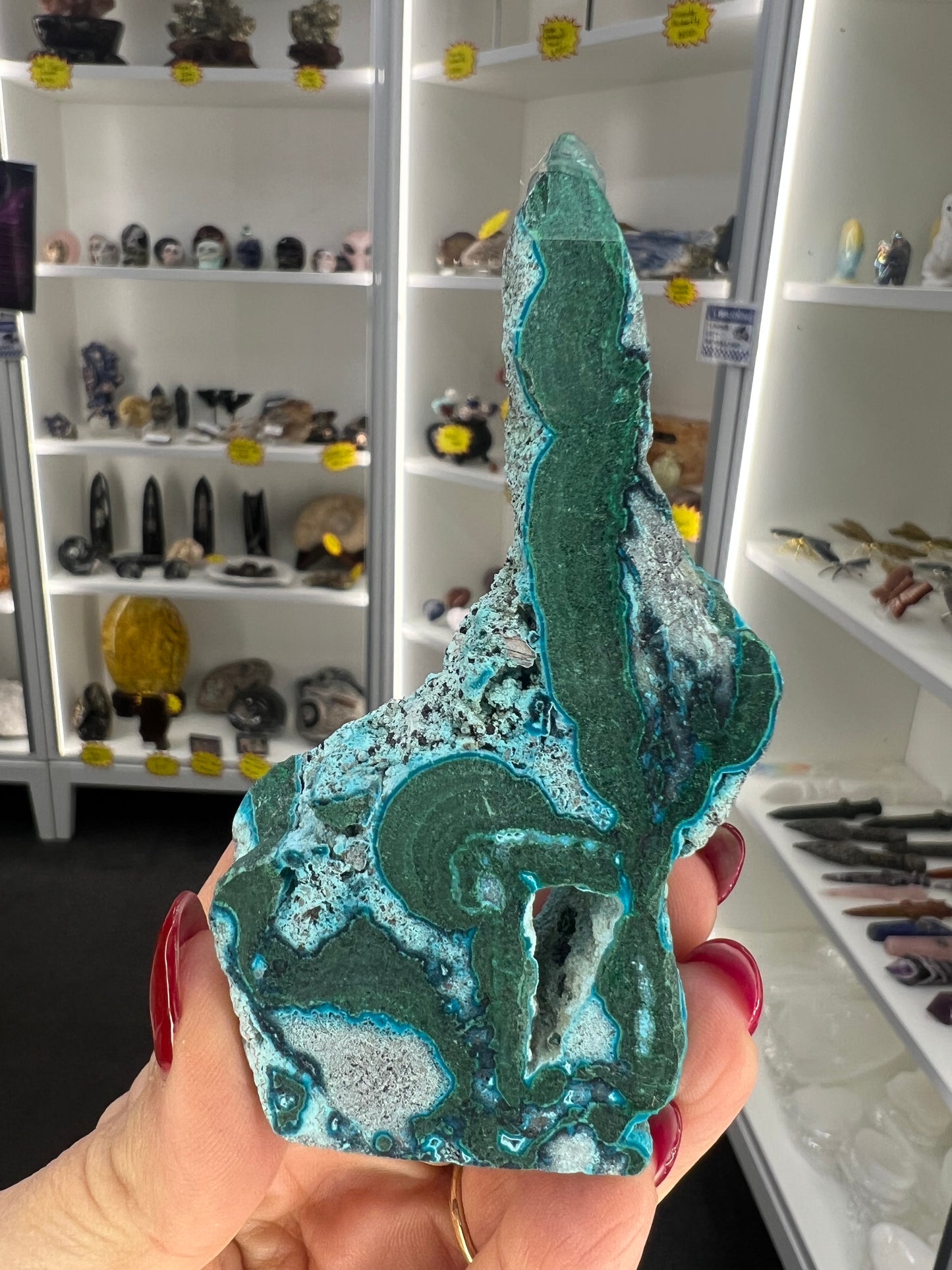 Malachite x Chrysocolla Point