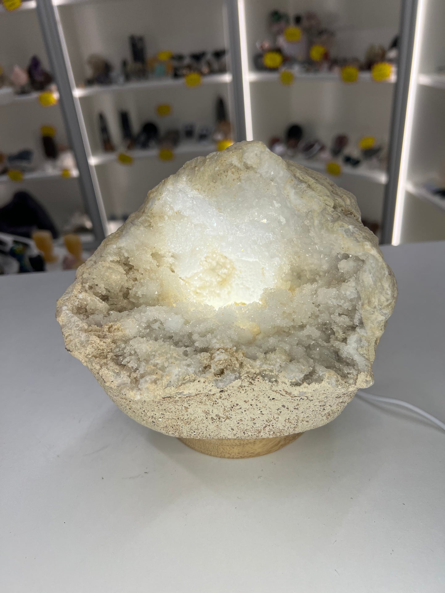 Quartz Geode Lamp