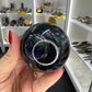 Black Fluorite Sphere with Stand