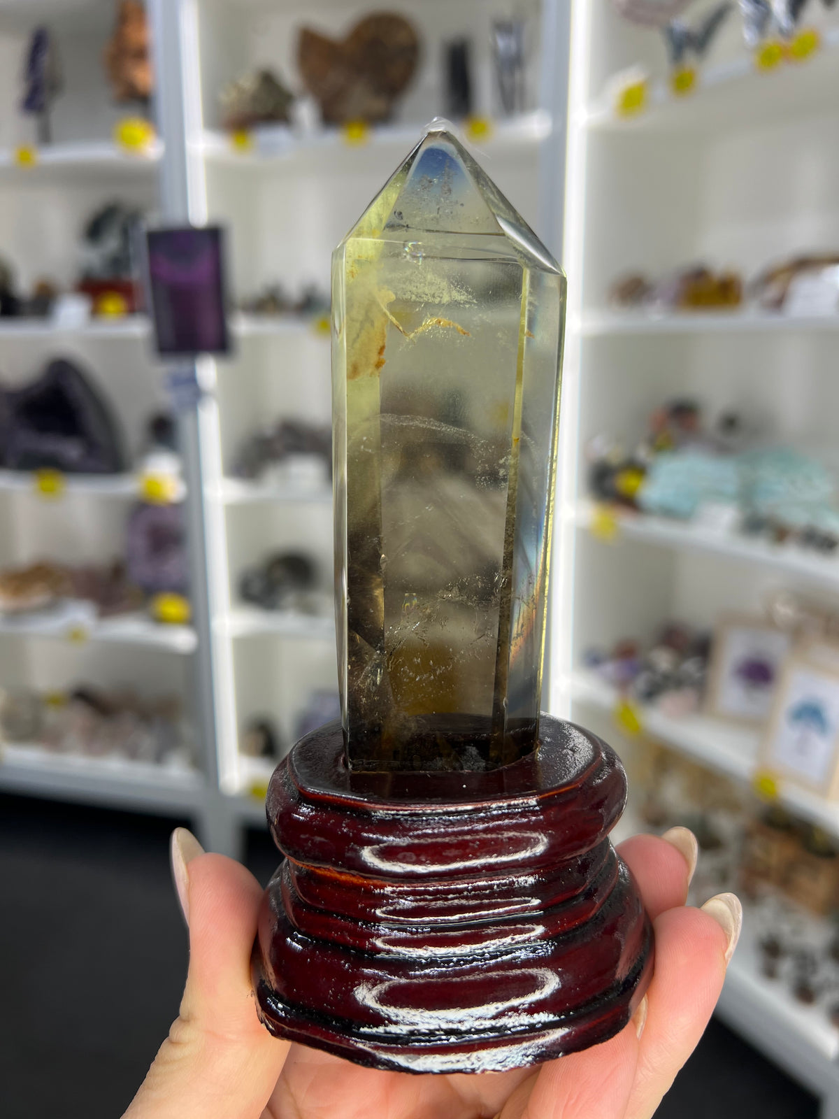 Citrine Tower on Stand