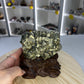 Pyrite Specimen on Custom Stand