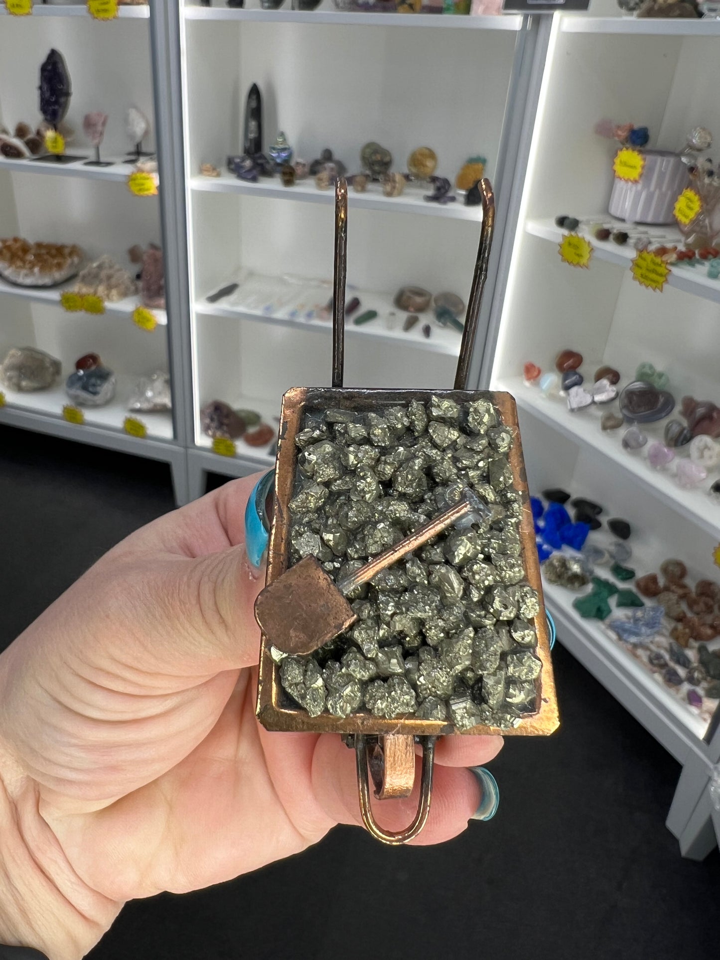 Pyrite Wheelbarrow
