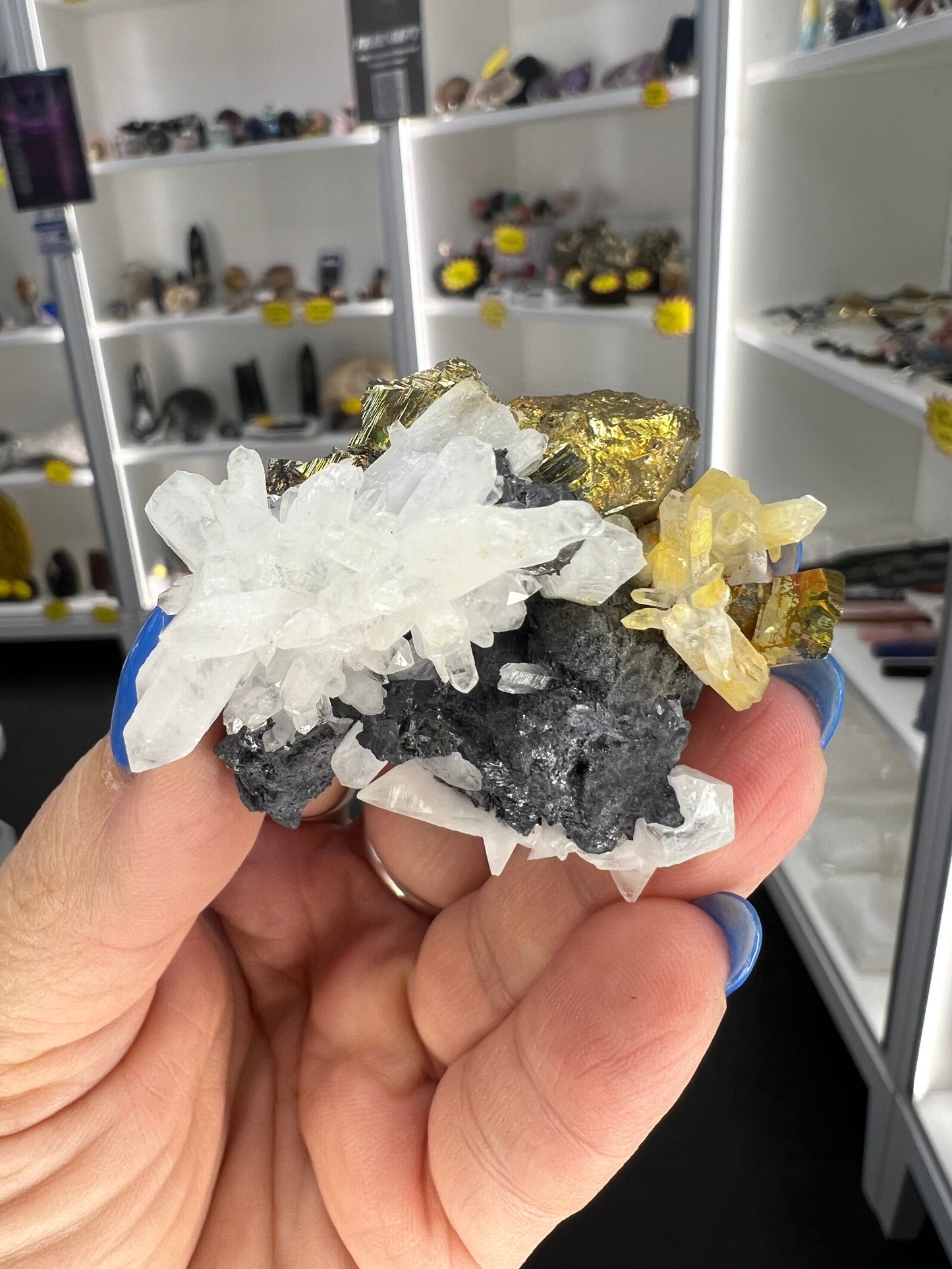 Clear Quartz / Pyrite Raw Specimen