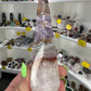 Amethyst x Banded Agate Faceted Freeform