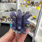 Blue Flower Agate Dragon Head
