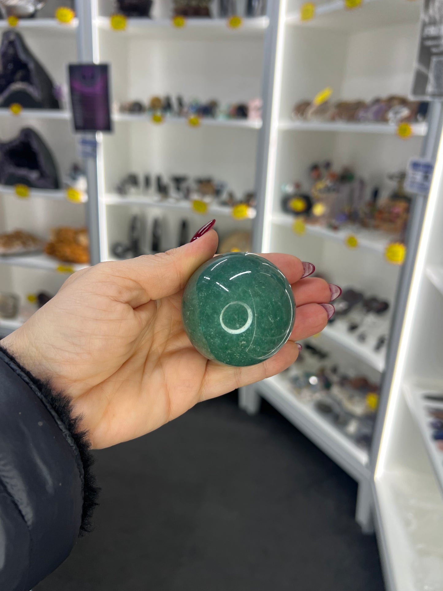 Green Aventurine Sphere with Stand