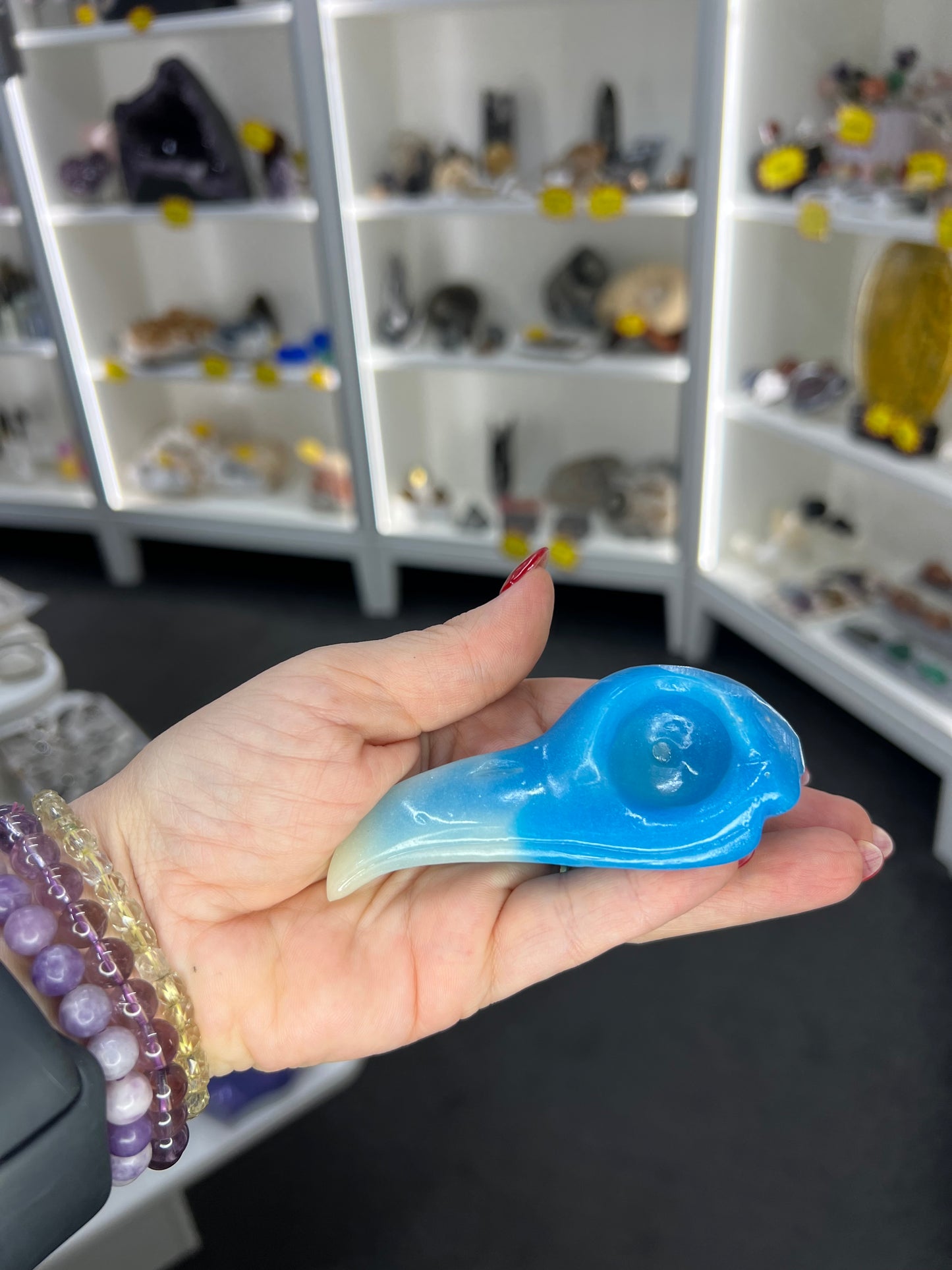 Luminous Crow Skull (Glow in the Dark)