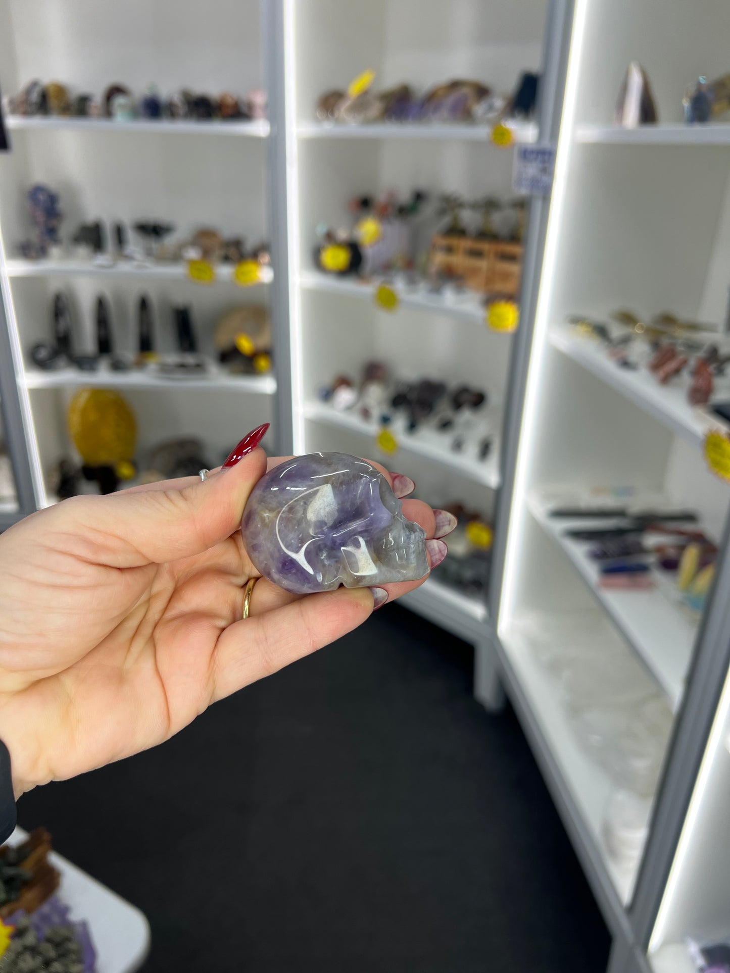 Chevron / Dream Amethyst Skull