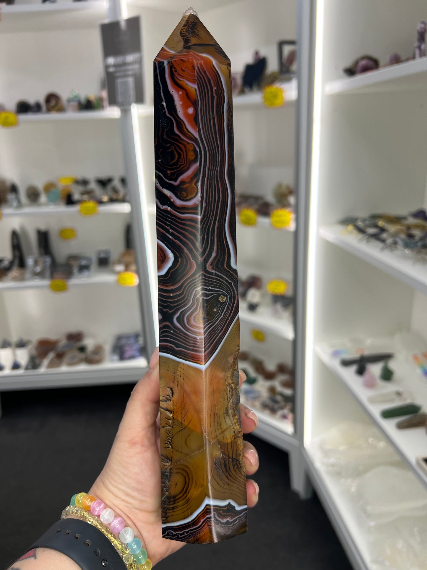 Huge Sardonyx Druzy Tower