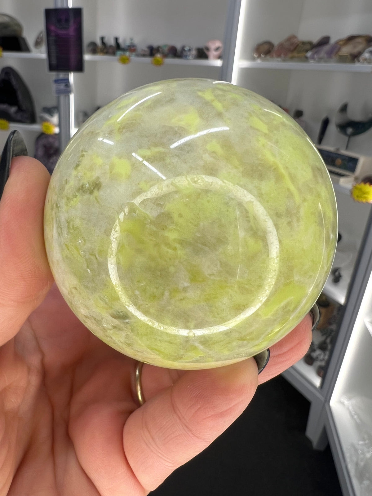 Xiu Jade Sphere on Stand