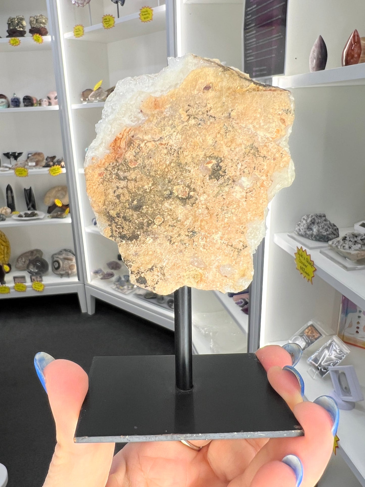 Citrine Cluster Specimen on Stand