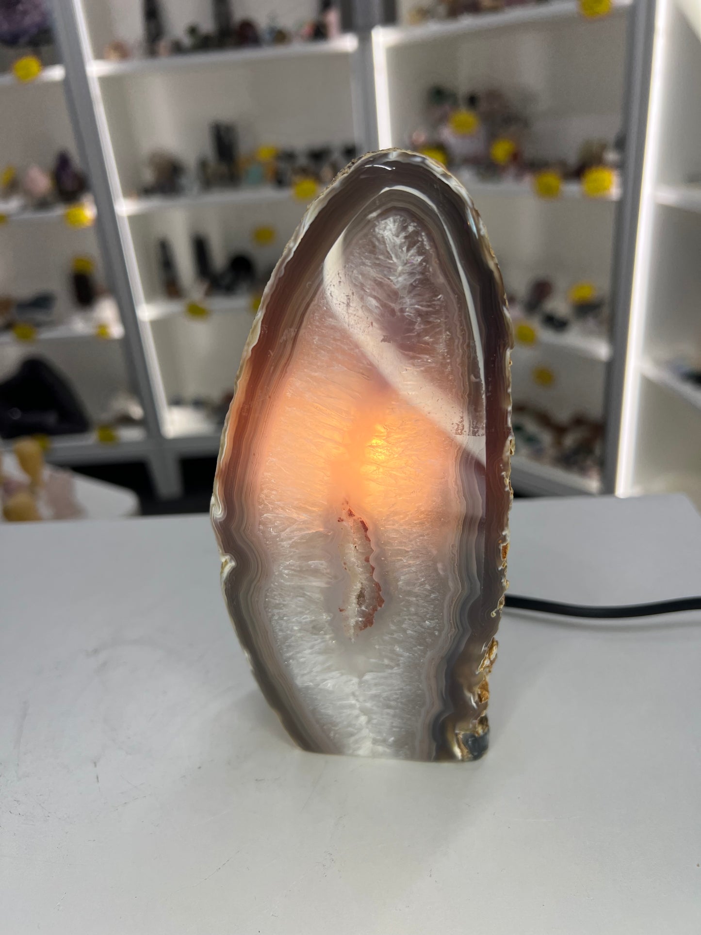 Agate Crystal Lamp