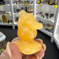 Yellow Calcite Character Carving